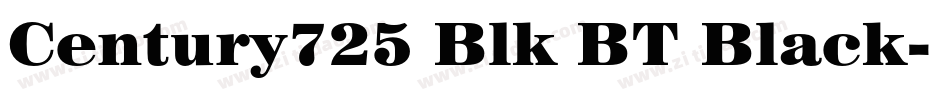 Century725 Blk BT Black字体转换